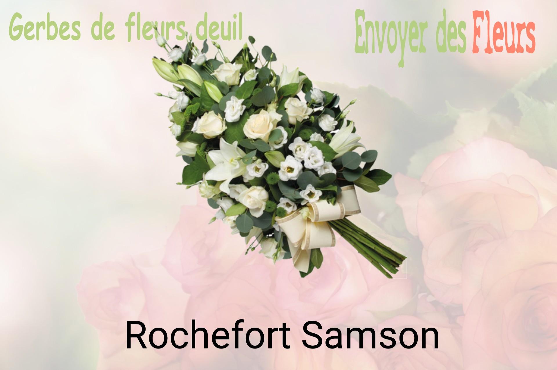 Gerbe de fleurs de deuil livrée à Rochefort-Samson